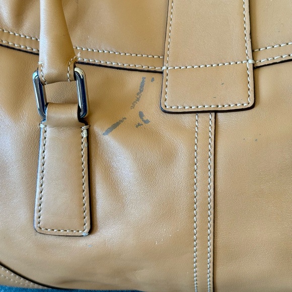 Coach Camel Smooth Leather Satchel - Picture 6 of 11